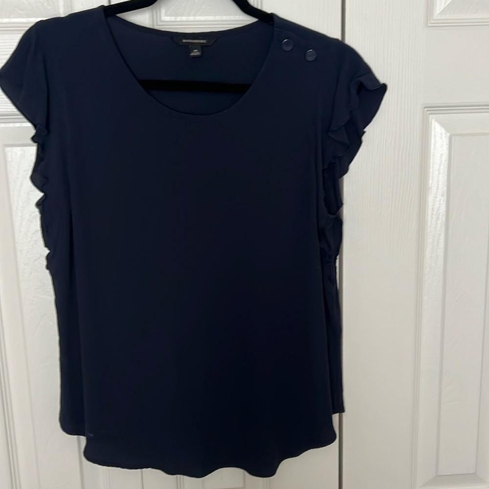 Banana Republic ruffle cap sleeve blouse